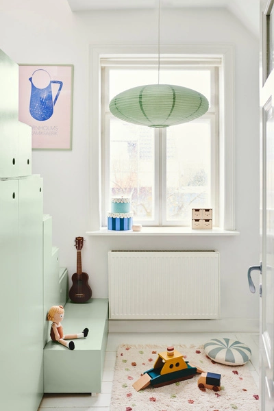 Klosz do lampy VILLO 15W Papier | Zgaszona zieleń