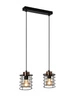 Lampa wisząca GLOB, 32-00361, czarny/złoty, 2x40W E27