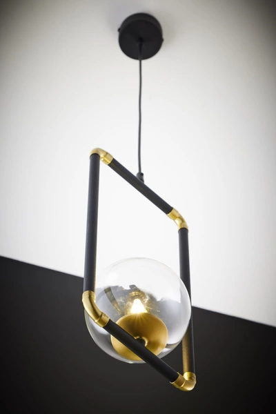 Nowoczesna Lampa wisząca ZAFRA wys. 52-120cm 1xG9 14W IP20 | Złoty