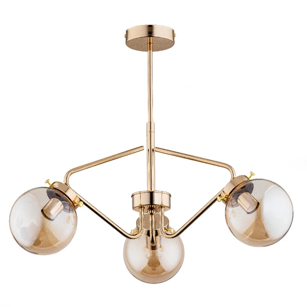 Lampa sufitowa ALFA BARSUM ZŁOTA 3xE14 56cm | 27583