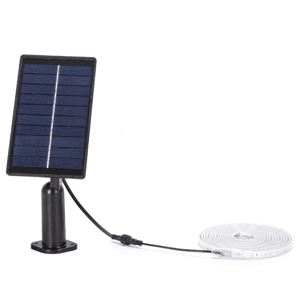 Solarna taśma LED IP65 ogrodowa 3m 2700K 3W z pilotem | biała ciepła
