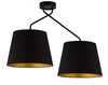 Lampa sufitowa LIZBONA 2 PLAFON czarny/miedziany 32116