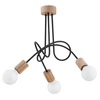 Lampa sufitowa ALFA TANGO DREWNIANA 3xE27 46cm | 27433
