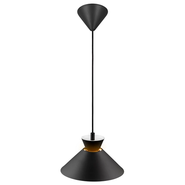 Lampa wisząca DIAL E27 40W Metal | Czarny