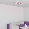 Lampa sufitowa DIXIE PINK 3x GX53 szer. 34cm | różowy