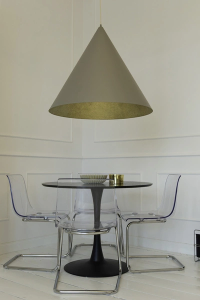 Lampa Sigma Vesuvio taupe/złoty L 1xE27 41059