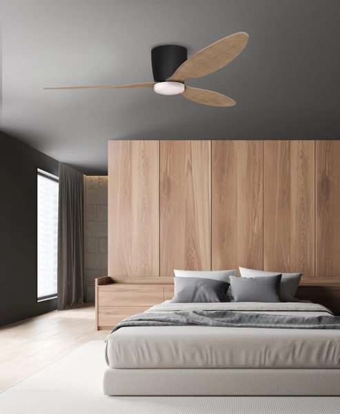 Azzardo VENETI CCT + Remote Control BK/TEAK WOOD 4450