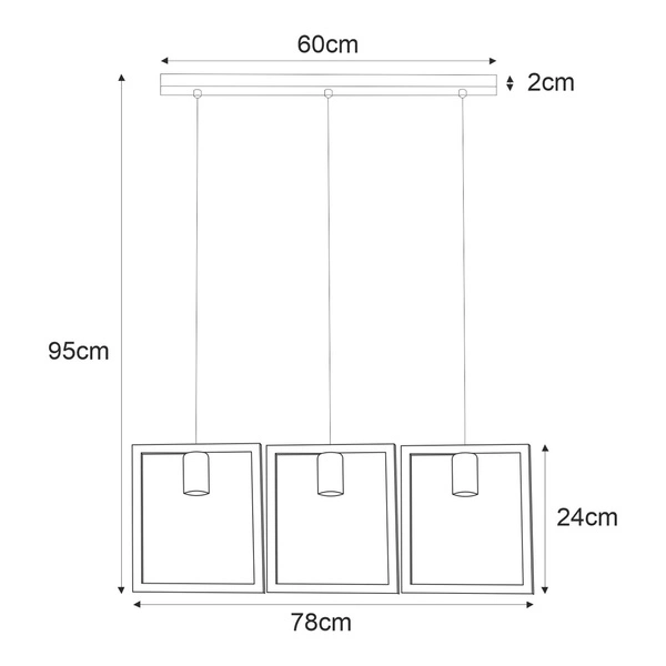 Lampa wisząca K-4033 z serii LAVAYA