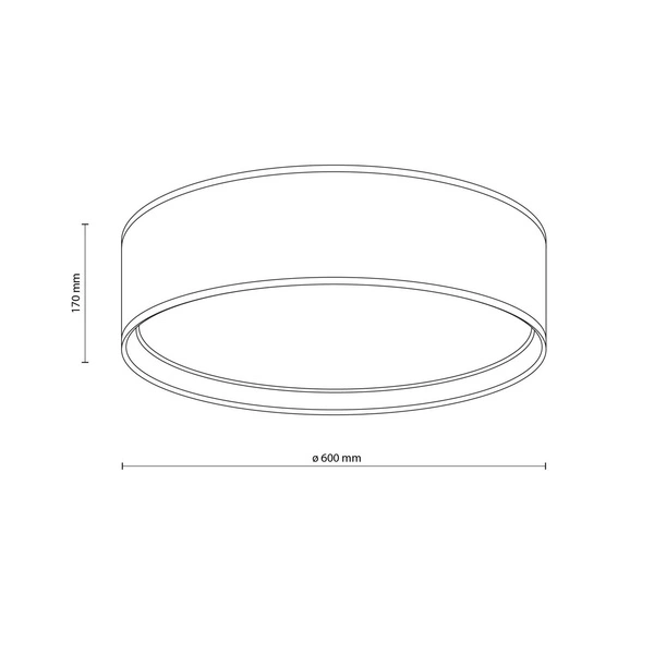 Nowoczesna lampa sufitowa 60cm BILBAO 4399 4399