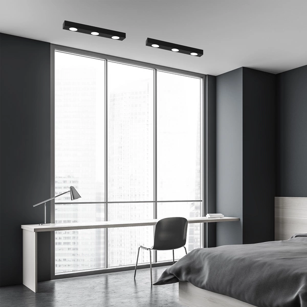 Lampa sufitowa ALEXANDER, MLP8831, czarna, 3x11W GX53