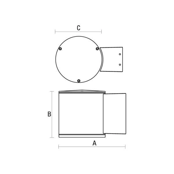 TORRE 15LED CREE 15ST 230V 15W IP44 CW NAŚCIENNE &