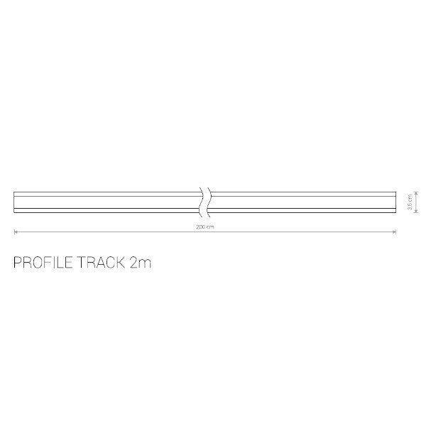 Szyno-przewód PROFILE TRACK biały 2m 9451