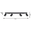 Plafon RING 4 punktowy Stal kolor czarny 40W, SL.0332