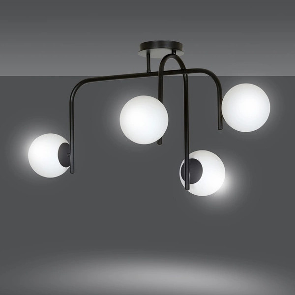 Lampa sufitowa Emibig KALF 4B Czarny 1030/4B