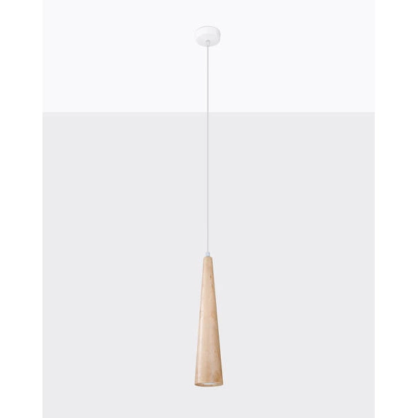 Lampa wisząca SULA , naturalne drewno/biały, 1x40W GU10, SL.1100