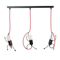 Lampa wisząca Emibig BOBI 3 Czarny 537/3