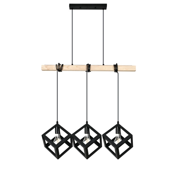 FONTE BLACK LAMPA WISZĄCA 3XE27
