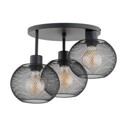 Lampa sufitowa ALFA KERSO CZARNA 3xE27 43cm | 62347
