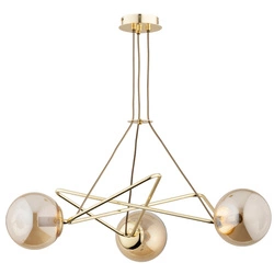 Lampa sufitowa ALFA TRISTAN ZŁOTA 3xE14 60cm | 62343