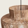 Lampa Wisząca Boho z Rattanu Zewnętrzna Abruzzo Martina 40cm E27