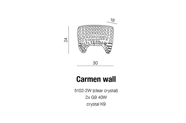 Azzardo CARMEN WALL 1283