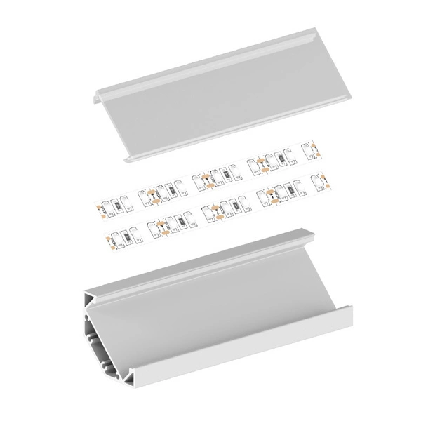 Profil LED P3-3 narożny 200cm szer. 30mm | do osłonek C7 | srebrny