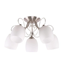 Lampa sufitowa AMBA 35-79251 chrom/biały 5x40W E27