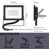 Naświetlacz Cienki Slim LED 50W 6400K IP65  | Czarny