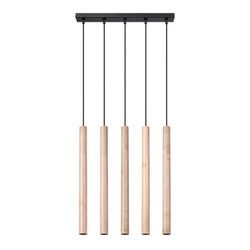 Lampa wisząca PASTELO 5L drewno