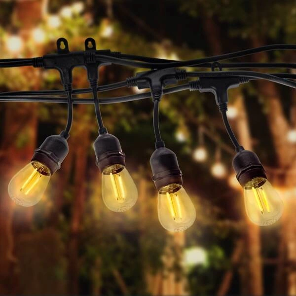 GIRLANDA 15 METRÓW Z ŻARÓWKĄ FILAMENTOWĄ 15x1,5W