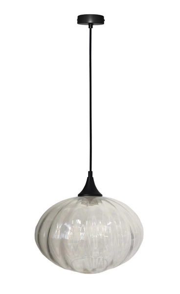 Lampa wisząca EXETER LEDEA, 26,5 cm, 50101277, czarny/transparentny, 1x40W E27