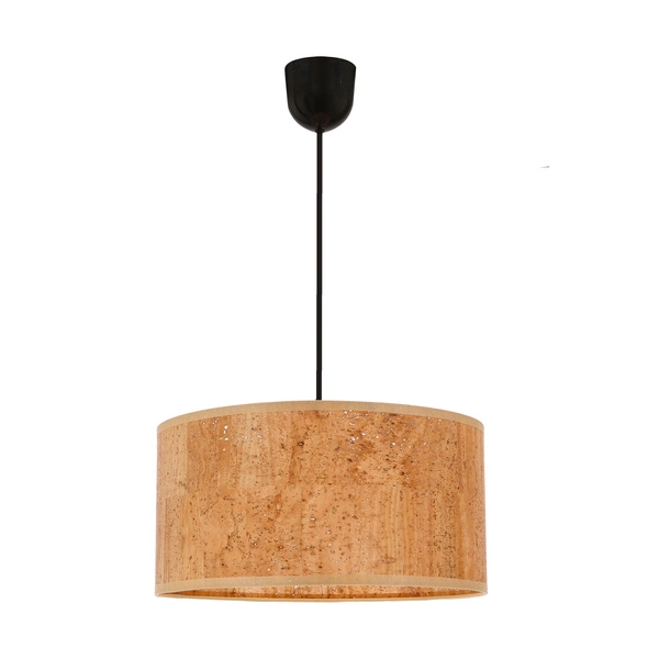 Lampa wisząca ECOLINE, 31-18519, czarny/beżowy, 1x60W E27