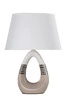 Lampa stołowa/nocna ROMANO 41-79954 ceramiczna beżowo-biała 1x60W E27