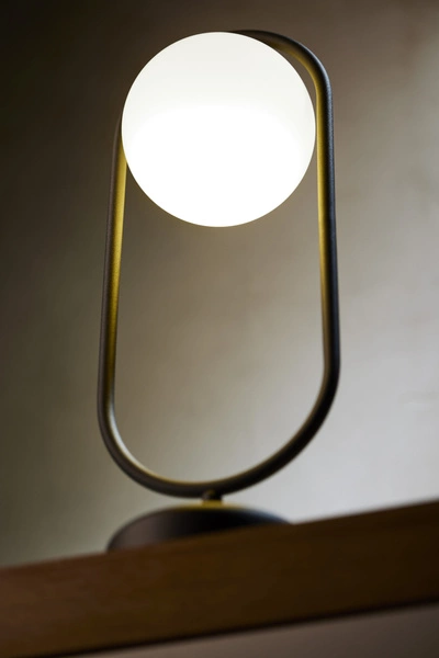 Nowoczesna Lampka biurkowa IGON wys. 49cm 1xE14 11W IP20 | Złoty