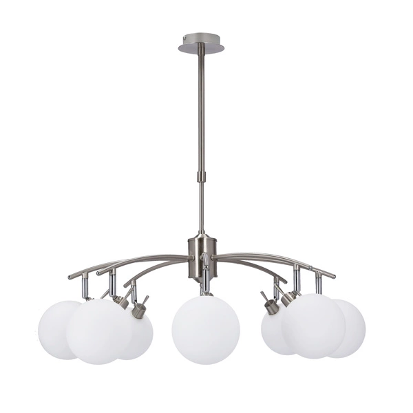 Lampa wisząca GHOST, satynowy/biały, 8x40W G9