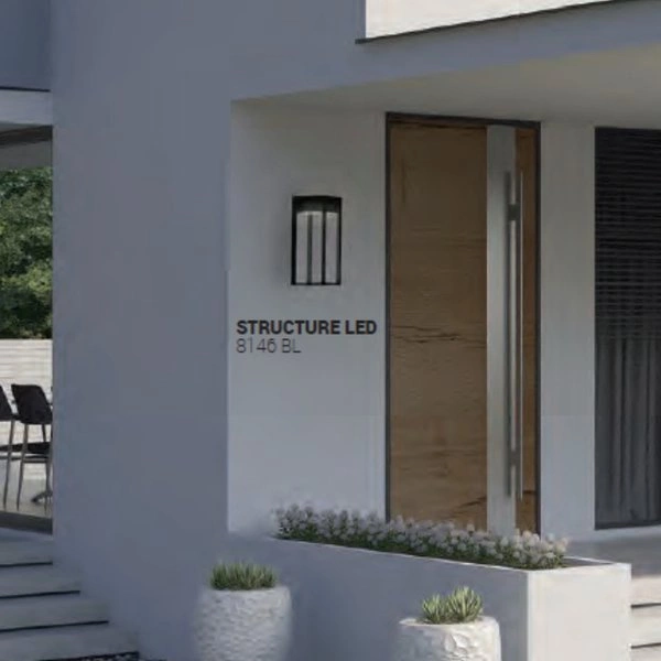 Lampa kinkiet zewnętrzny STRUCTURE LED IP54 | czarny 8146