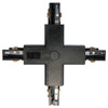 Łącznik szynoprzewodu 3-fazowego TRACK LIGHT typ "+", czarny, ML7098