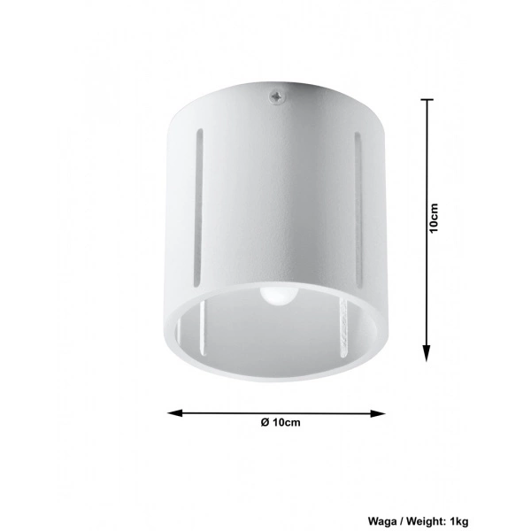 Nowoczesny plafon INEZ SL.0355 Biały 1xG9