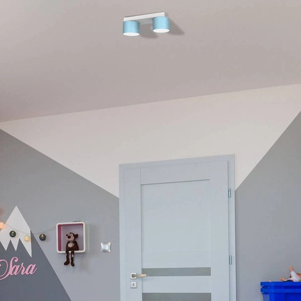Lampa sufitowa listwa DIXIE BLUE 2x GX53 szer. 24cm | niebieski