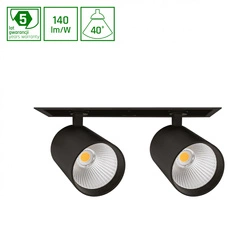 MDD PESO 2 830 2*19W 230V 40st Black DALI