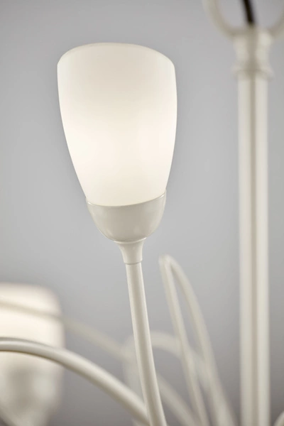 Klasyczny Żyrandol GLORIOSA wys. 165cm 15xG9 14W IP20 | piaskowo-szary