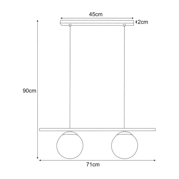 Lampa wisząca K-4965 z serii ARTON