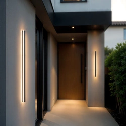 Zewnętrzny Kinkiet Elewacyjny LED 120cm UNO-BH-022 22W 4000K Czarny IP54