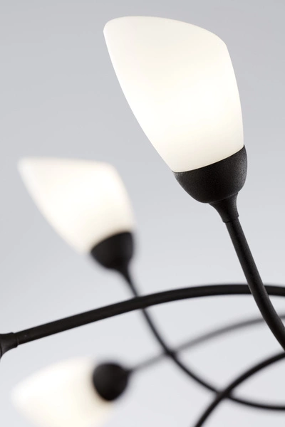 Klasyczny Żyrandol GLORIOSA wys. 165cm 15xG9 14W IP20 | czarny mat