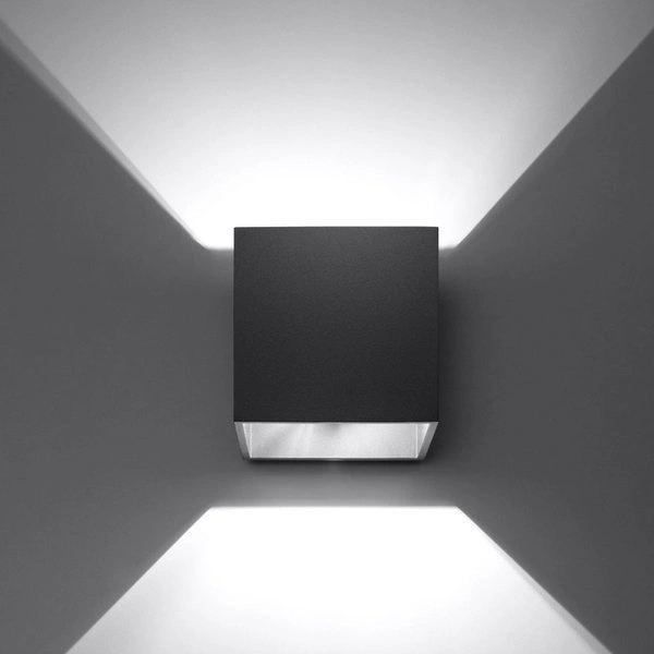 Kinkiet Sollux QUAD 1 Czarny 12W LED, SL.0057