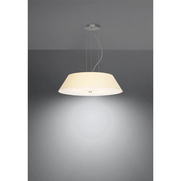 Nowoczesna lampa wisząca VEGA SL.0765 60cm biała 5xE27
