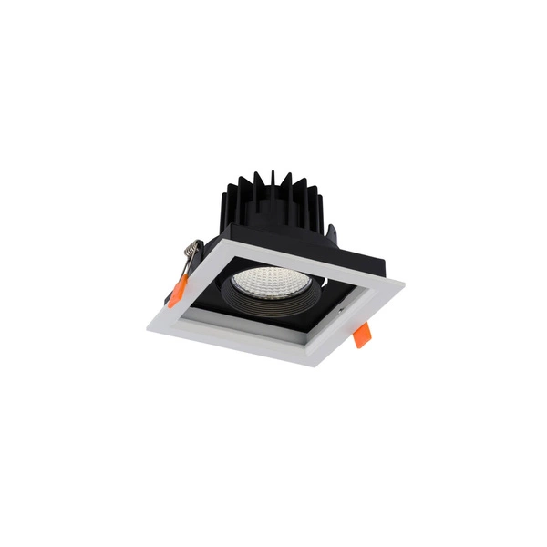 Lampa sufitowa wpuszczana DIA 18W LED 4000K | biały czarny 8721