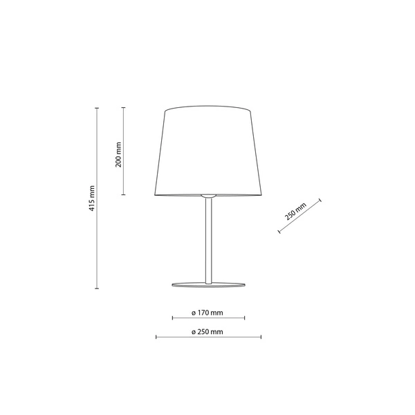 Stylowa lampka nocna CHICAGO E27 60W dł. 25cm | beżowy 5150