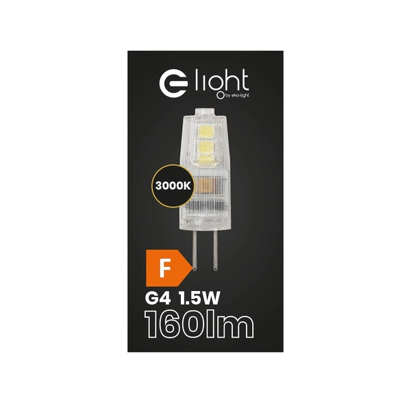 Żarówka LED 1,5W G4 12V 3000K Plastik