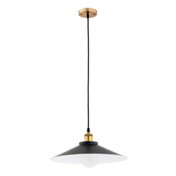 Lampa wisząca ALFA BOLERO RETRO CZARNA 1xE27 40cm | 61323